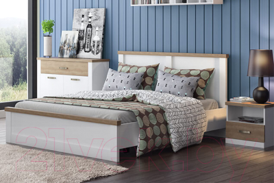 Двуспальная кровать Anrex  Provans 160 с ПМ - фото4