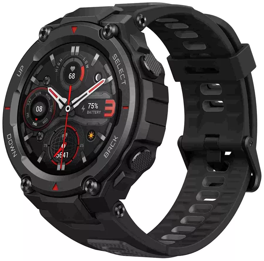 Гибридные умные часы Amazfit T-Rex Pro (черный) - фото
