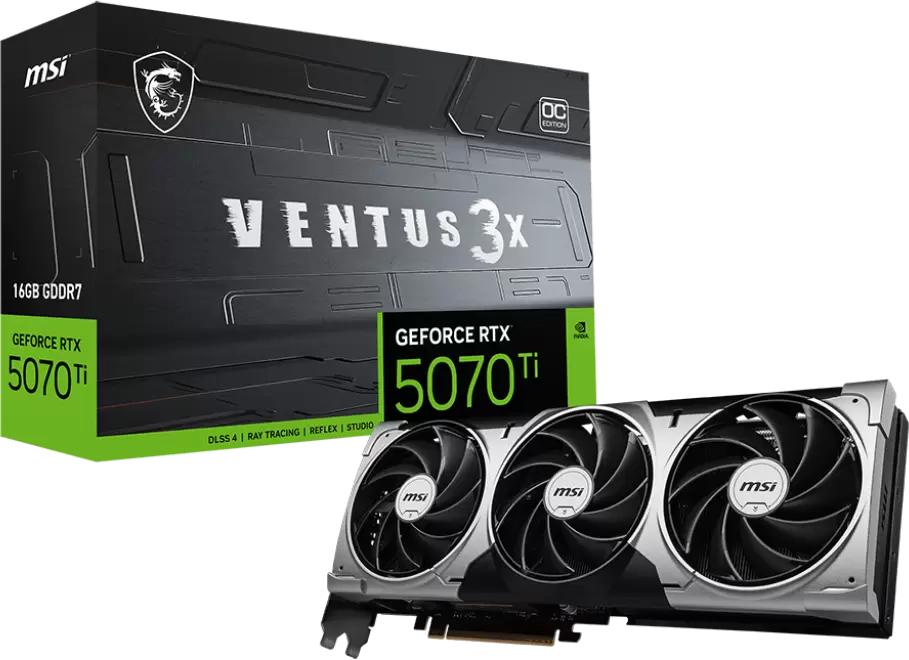 Видеокарта MSI GeForce RTX 5070 Ti 16G Ventus 3X OC - фото5